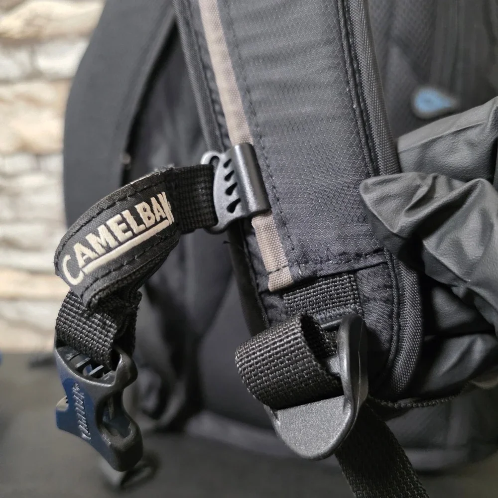 CamelBak Hydration Pack Backpack Black OS Fair Ripstop Hiking Cycling Bag Stains